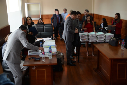 Diligencia. En la Unidad Judicial de Carcelén se instaló la audiencia preparatoria de juicio.