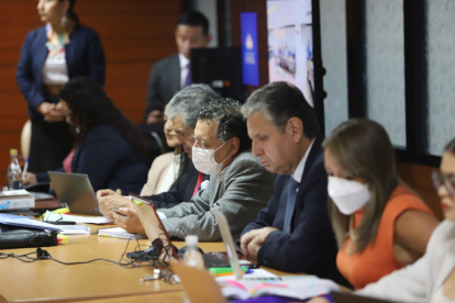 Audiencia. El excontralor Pablo Celi en el mezanine de la Corte Nacional en la diligencia por posible cohecho.