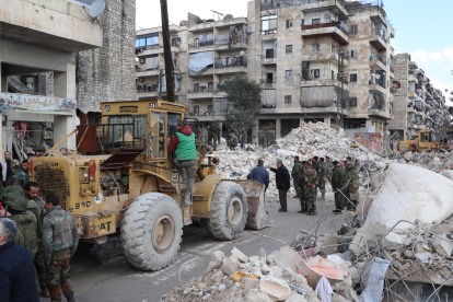 Vista de los destrozos ocasionados por un terremoto en Alepo (Siria), en una fotografía de archivo.