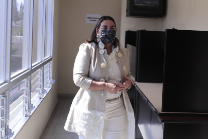 La exprimera dama Rosa Elena Bonilla asiste a un juicio hoy, en la Corte Suprema de Justicia, en Tegucigalpa (Honduras), en una fotografía de archivo.