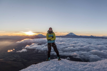 Actividad. Sebastián Rodríguez en una de sus excursiones.