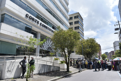 Imagen referencial del edificio de la Corte Constitucional, en Quito.