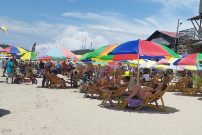 Impresionante avalancha de visitantes.