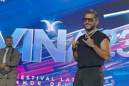 Tres Dedos en su primera aparición ante la prensa chilena.