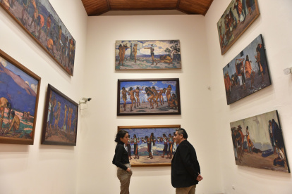 Arte. Una de las salas del museo está dedicada a la obra ‘Las Floristas’, que data de 1916, y otras de la época.