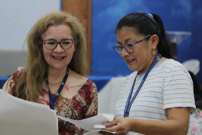 Urgencia. Los funcionarios electorales revisan los reclamos presentados por los actores políticos.