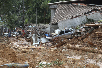 Sao Sebastiao. Una zona afectada por lluvias del pasado fin de semana.