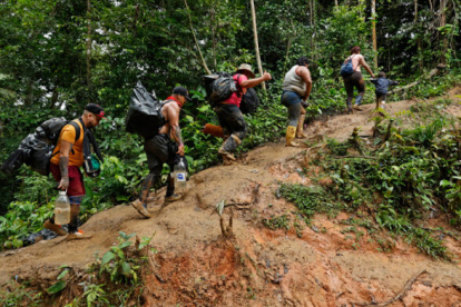 Ruta. Al menos 29.356 ecuatorianos cruzaron Darién en el año 2022.