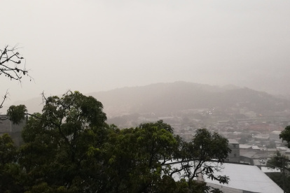 En algunos puntos de la ciudad, desde ayer se reporta neblina.