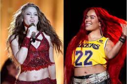 Shakira y Karol G, dos primeras figuras de la música latina en el mundo.