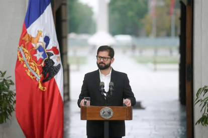 El presidente de Chile, Gabriel Boric, se opuso en principio al acuerdo.