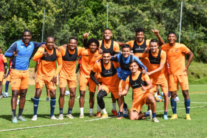 Los jugadores del Trencito están listos para el duelo por Copa Libertadores ante Millonarios de Colombia.