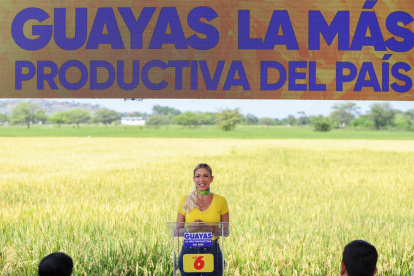 Recorrido. González será prefecta del Guayas hasta mayo próximo. Su sucesora es Marcela Aguiñaga y fue elegida en las urnas.