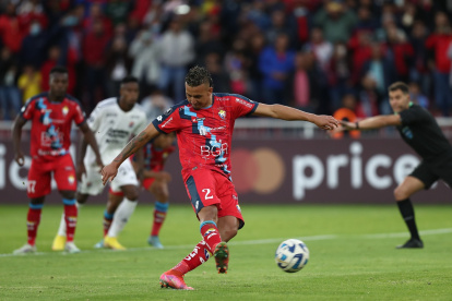 Jerry Parrales en el partido del 22 de febrero.