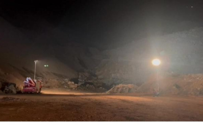 El movimiento de tierras, de grandes dimensiones, tuvo lugar a última hora del jueves 23 de febrero