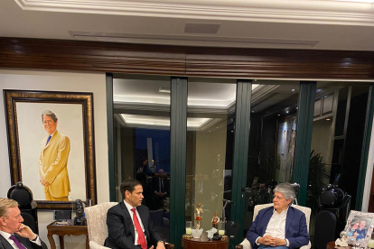 El senador estadounidense Marco Rubio se reunió con el presidente ecuatoriano Guillermo Lasso