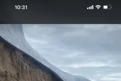 La fuerte tempestad acompañada de rayos terminó destruyendo este monumento