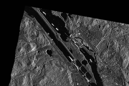Imagen del Canal de Panamá captada por el satélite español de observación de la Tierra PAZ