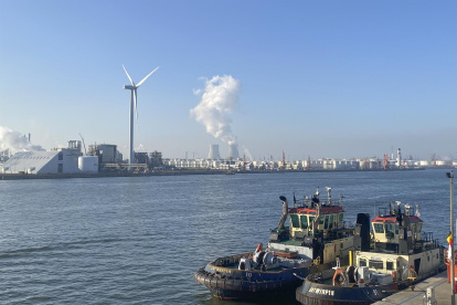 En la foto, puerto de Amberes, principal punto de entrada de la cocaína en Europa.