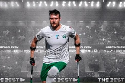 Marcin Oleksy es un futbolista amputado oriundo de Polonia, que marcó un tanto que se hizo viral en el 2022 por su espectacularidad.