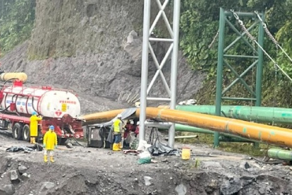 Petroecuador informó que los trabajos en los oleoductos cotinúan.