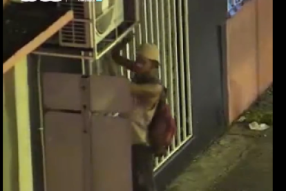 Cámaras de seguridad captaron el momento