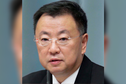 Imagen del portavoz gubernamental, Hirokazu Matsuno.