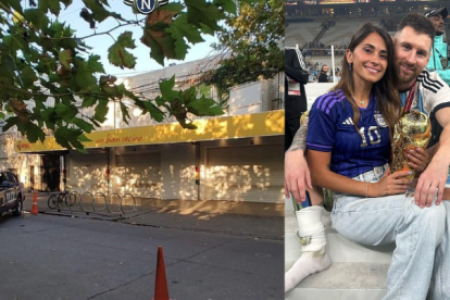 El supermercado fue baleado y dejaron un mensaje amenazante.