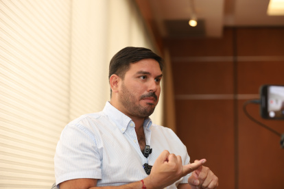 Visita en la casa. El consejero electo del CPCCS, Andrés Fantoni, dice tner claro lo que hay que cambiar en la entidad que no solo debe designar funcionarios, sino también hacer control