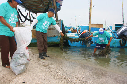 Santa Rosa. Los pescadores artesanales colaboraron en la iniciativa.