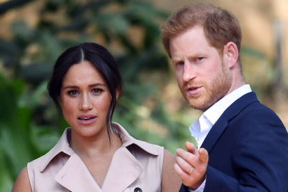 Harry y su esposa, Meghan.