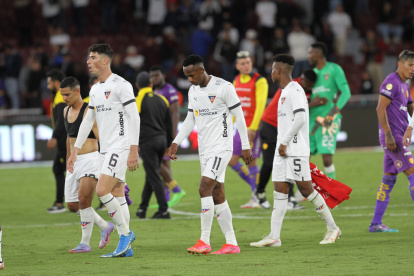 Los jugadores de Liga de Quito esperan que el juego ante Delfín, por Copa Sudamericana, les permita cambiar el mal momento tras no poder ganar en LigaPro.