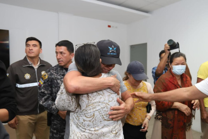 Comerciante secuestrado se reencontró con su familia.
