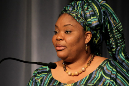 Leymah Gbowee, ganador del premio Nobel de la paz en 2011.