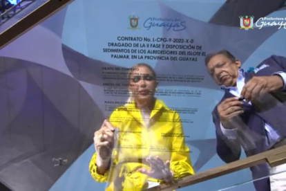 Fecha. El pasado 17 de mayo se daba por hecho el dragado del río Guayas con la firma de un contrato con el Consorcio Dragando por Guayas.