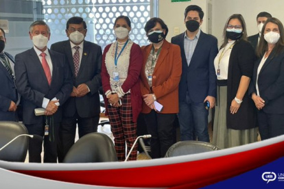 Un grupo de rectores y rectoras de universidades del país, en una reunión de 2021 en la Universidad Estatal de Bolívar