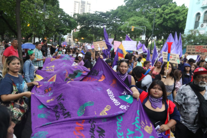 La marcha dio inicio a las 17:20.
