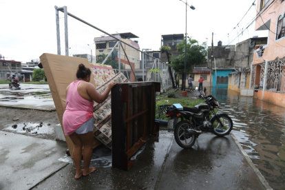 Situación de Sauces 6 tras varias horas de lluvia