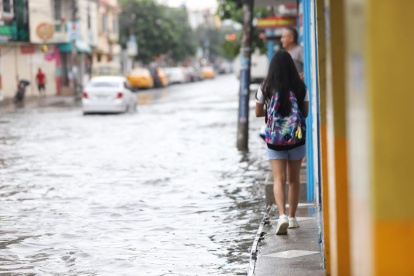 Este 9 de marzo en las calles de Guayaquil eran aún evidentes los estragos del aguacero del 8 de marzo.