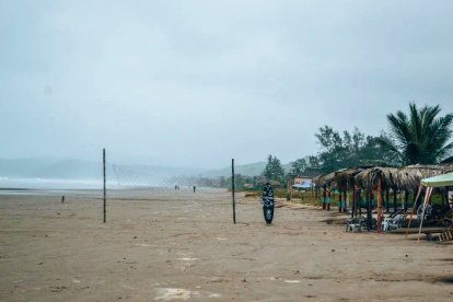 Curia. En esta playa surgió la confusión al ver las naves en la madrugada.