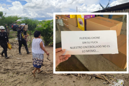 El mensaje solidario que llega a Chone.