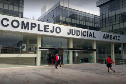 Diligencia. Imagen referencial del Complejo Judicial de Ambato.