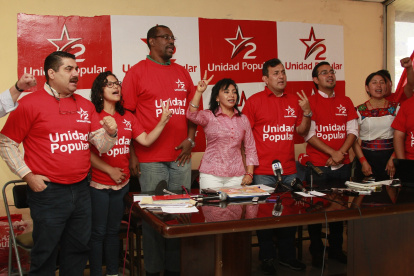 El antiguo Movimiento Popular Democrático (MPD) que se convirtió en Unidad Popular apoyó en las elecciones presidenciales de 2021 al candidato de Pachakutik, Yaku Pérez.