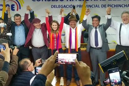 Alianza Mover, Juntos por la gente y Pachakutik.