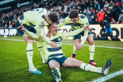 Erling Haaland fue la figura del City al marcar el gol del triunfo sobre el Crystal Palace.