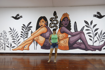 La feminista ‘Angie Vanesitaa’ nació en Cúcuta, Colombia, y vive en Quito hace 12 años.