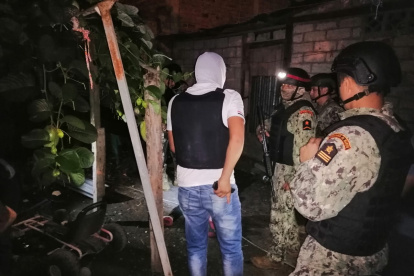 Acciones. Miembros de Fuerzas Armadas y la Policía ejecutaron una operación en la zona