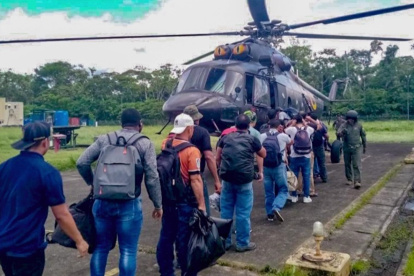 Logística. En orden se realizó el cambio de turno, pese al paro.