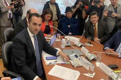 La mesa de Fiscalización se declaró en sesión reservada para recibir información del canciller Holguín.