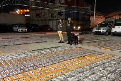 Información. Según los datos de la Policía Nacional, y sus equipos especiales, la carga tenía como destino final África.